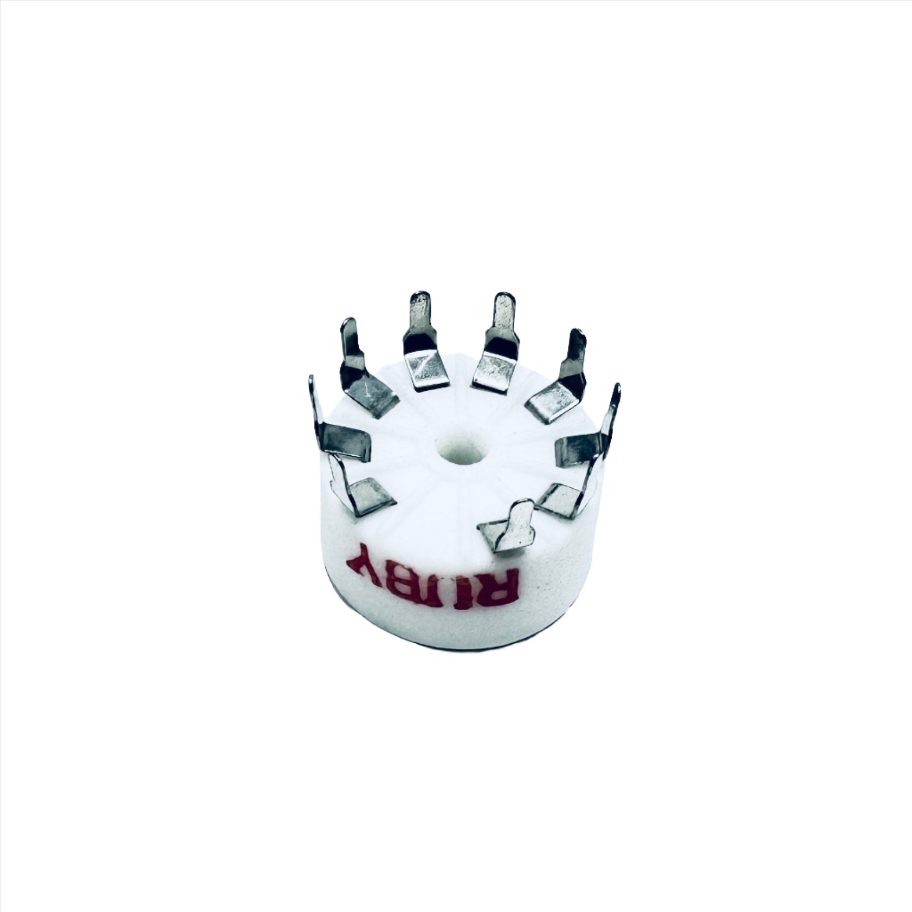 Ceramic 9 Pin Socket 21mm - TUS9PC2L-2, ruby sockets, 9-pin,