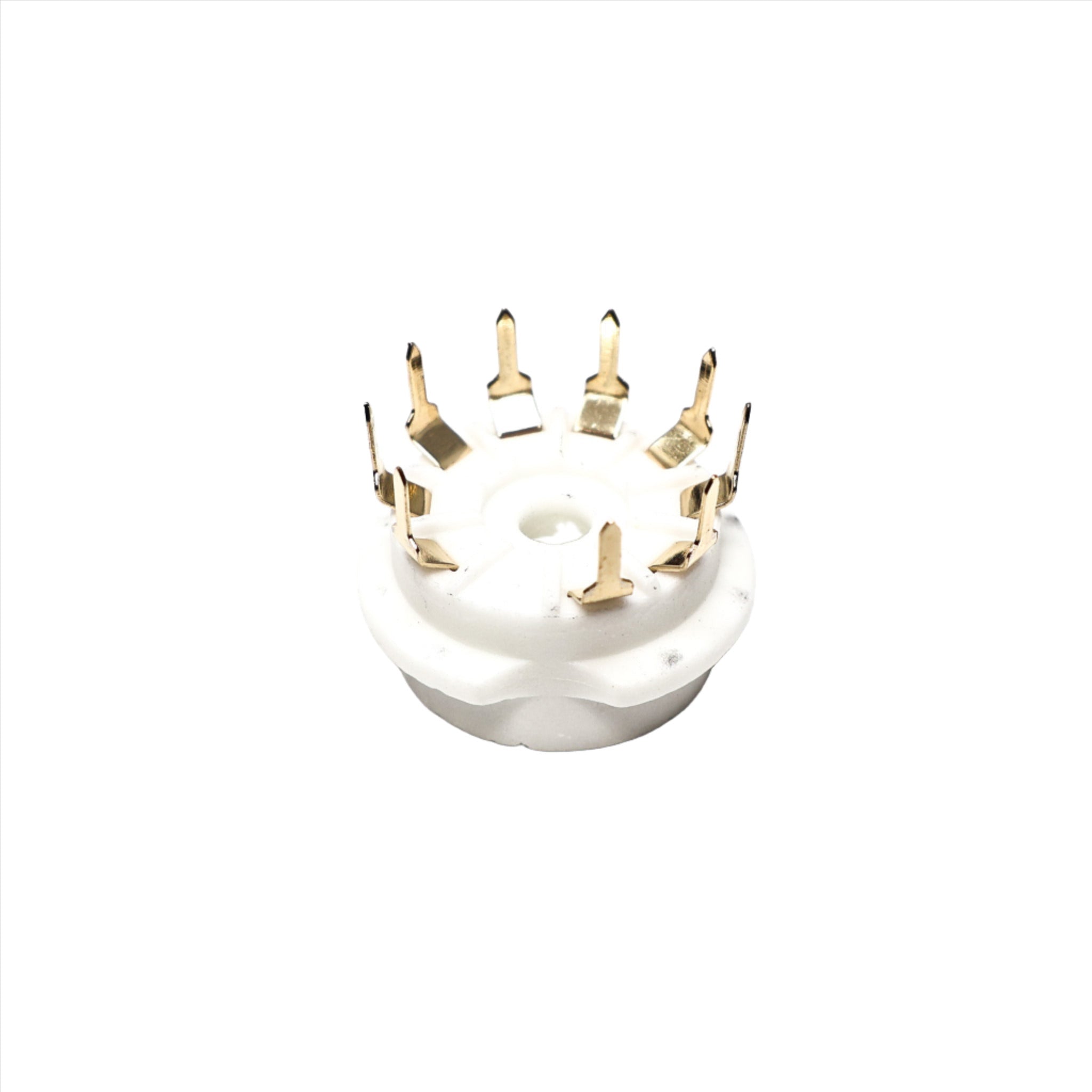 Gold 9-Pin Ceramic PC Mount Socket - TUS9PC4G