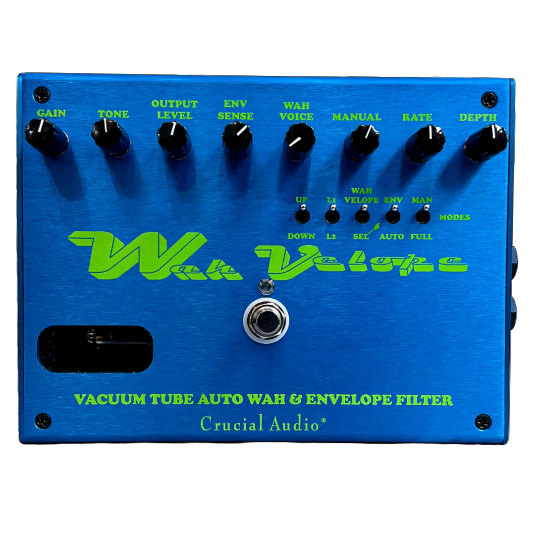 Crucial Audio Wah Velope, vaccum tube, wah, envelope filter, pedal, ruby tubes, 