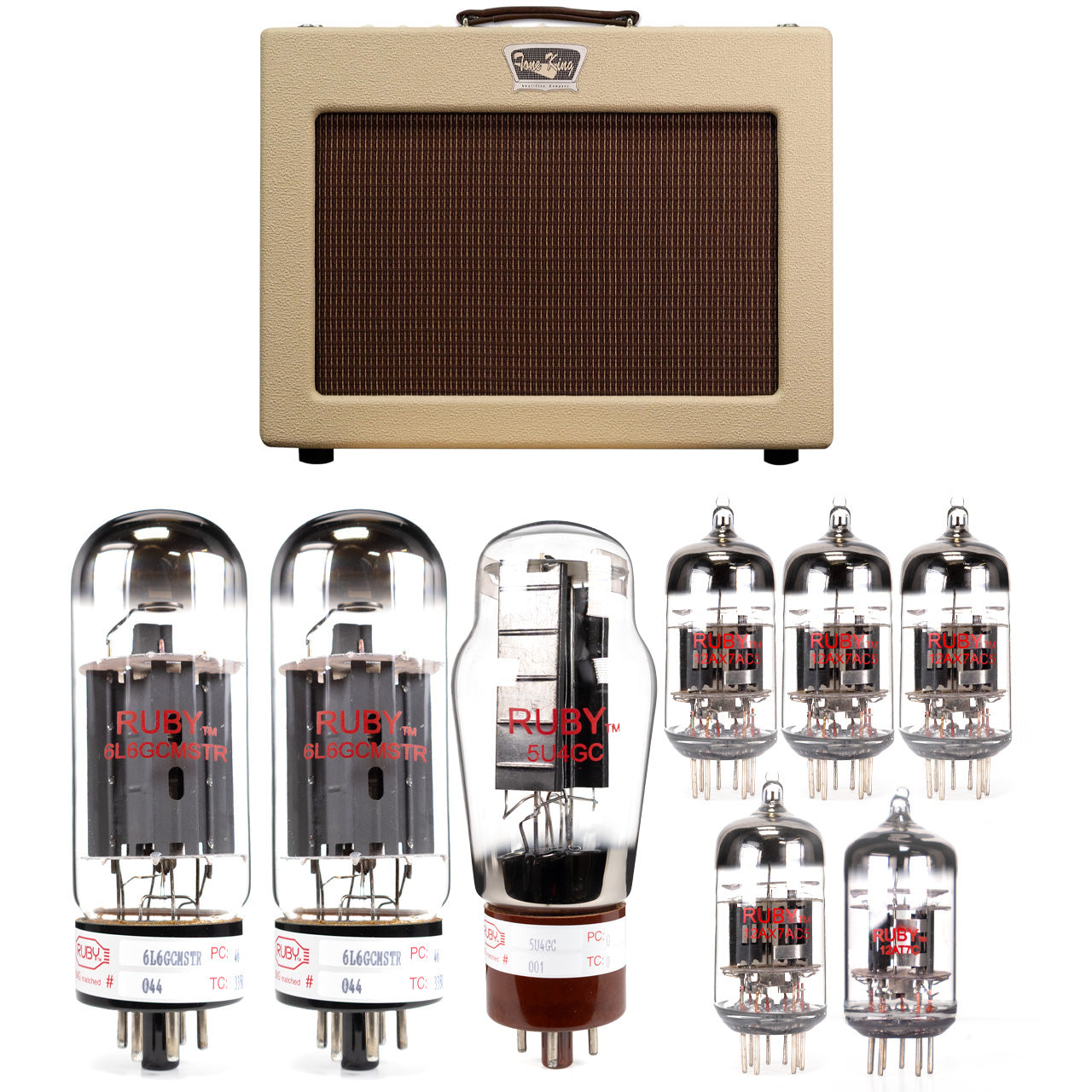 Tone King Sky King Tube Kit with RUBY Tubes - High Quality Replacement Kit