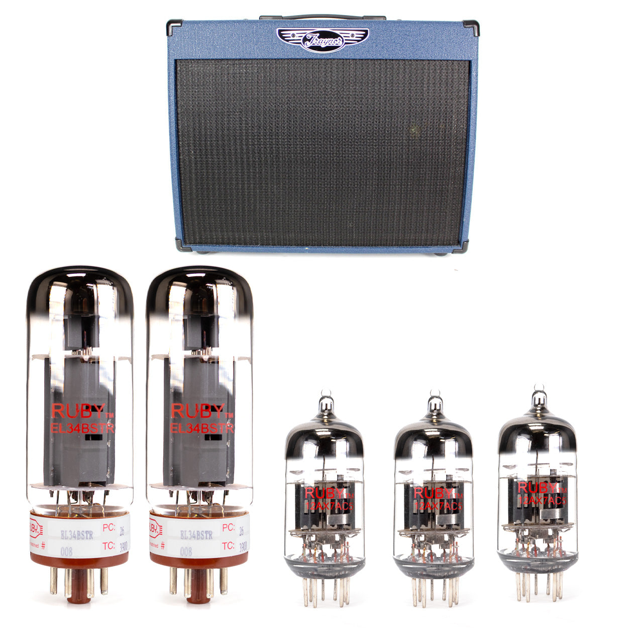 Traynor YCV 50 Tube Kit with RUBY Tubes - High Quality Replacement Kit
