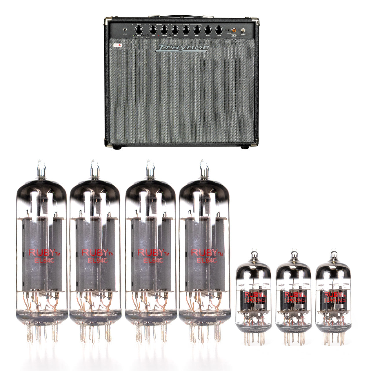 Traynor YGL 2 Tube Kit with RUBY Tubes - High Quality Replacement Kit