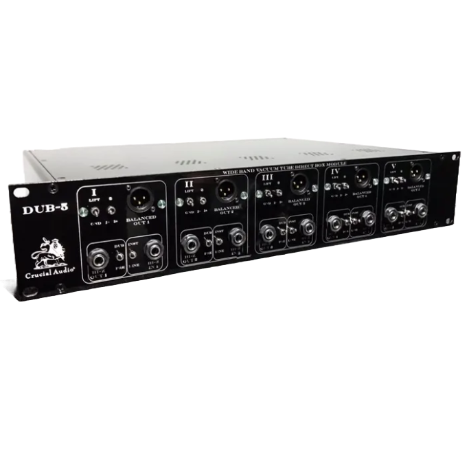 Vacuum Tube Direct Recording Interface The DUB-5, crucial audio, dub-5, ruby tubes,
