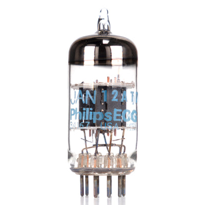 Jan Philips 12AT7WC Blue text Gray Plate Preamp Vacuum tube
