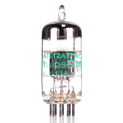 Jan Philips 12AT7WC Green text Black Plate Preamp Vacuum tube
