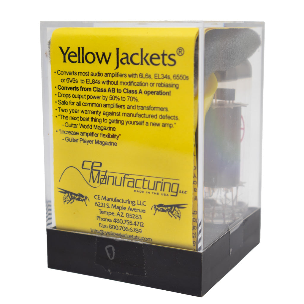 Yellow Jackets packaging with text and branding on a white background