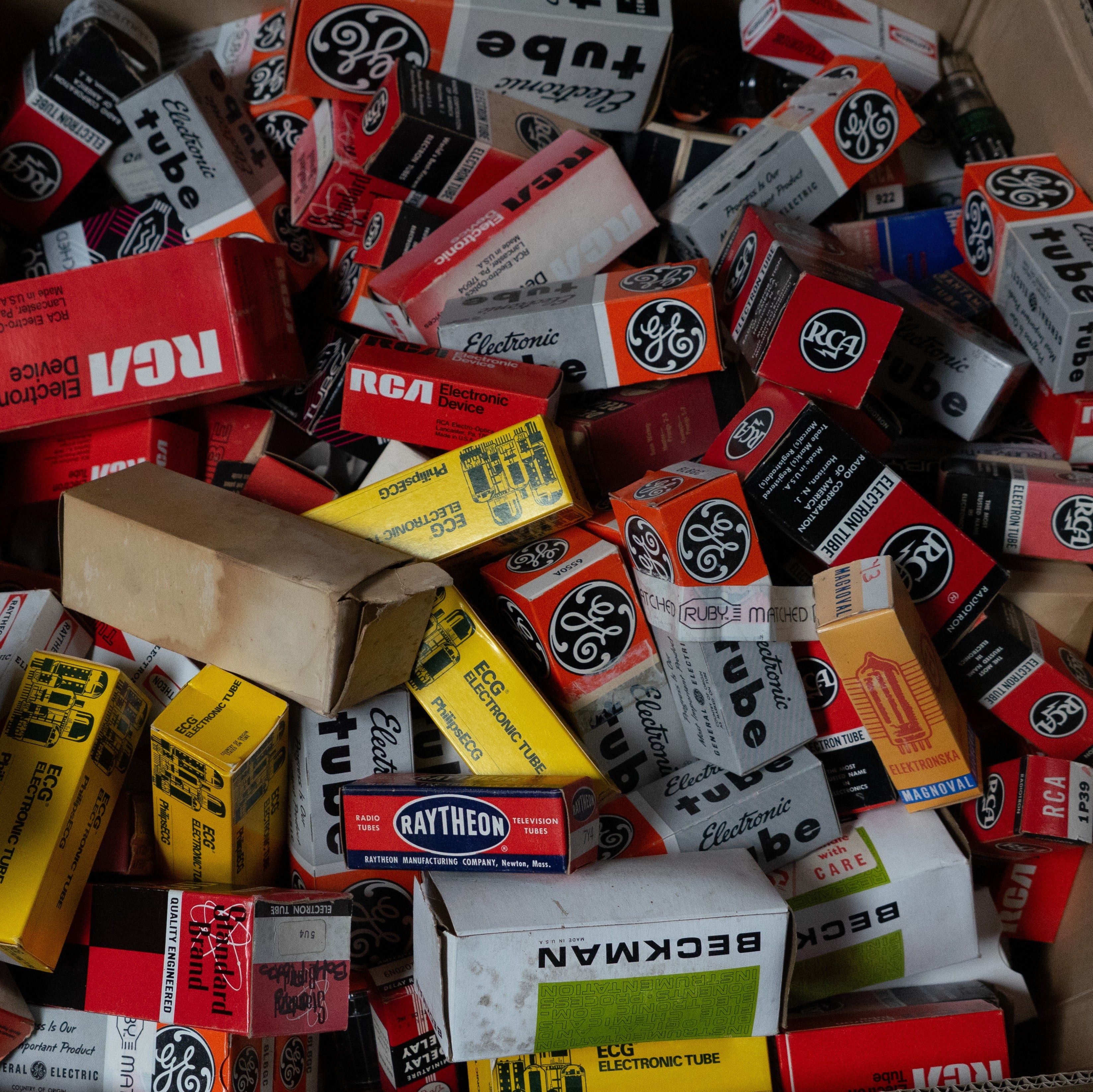 Bulk NOS Tubes - By the pound Ruby Tubes
