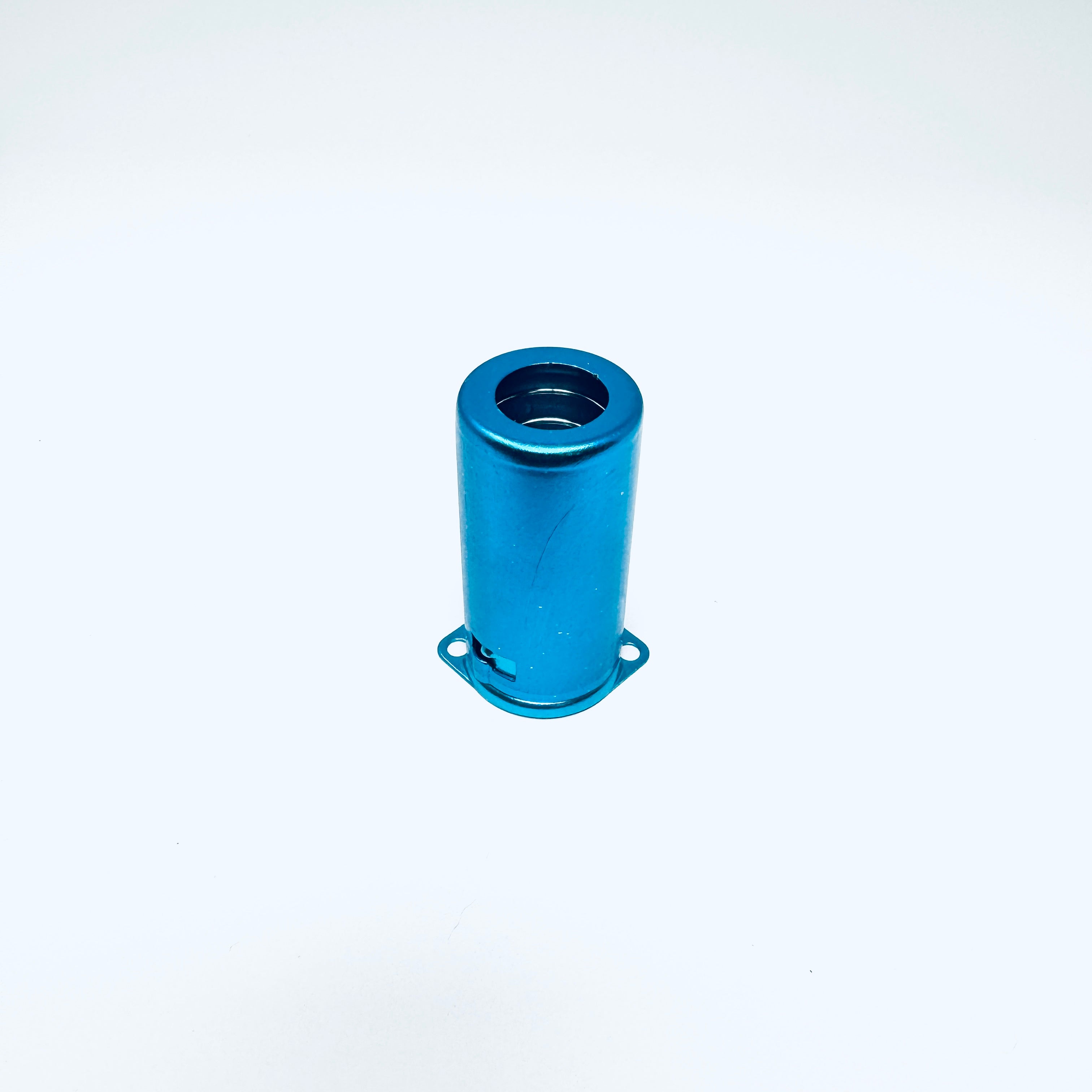 Blue Aluminum Tube Shield - 55mm Tall, tube shield for vacuum tubes, music amplifier parts