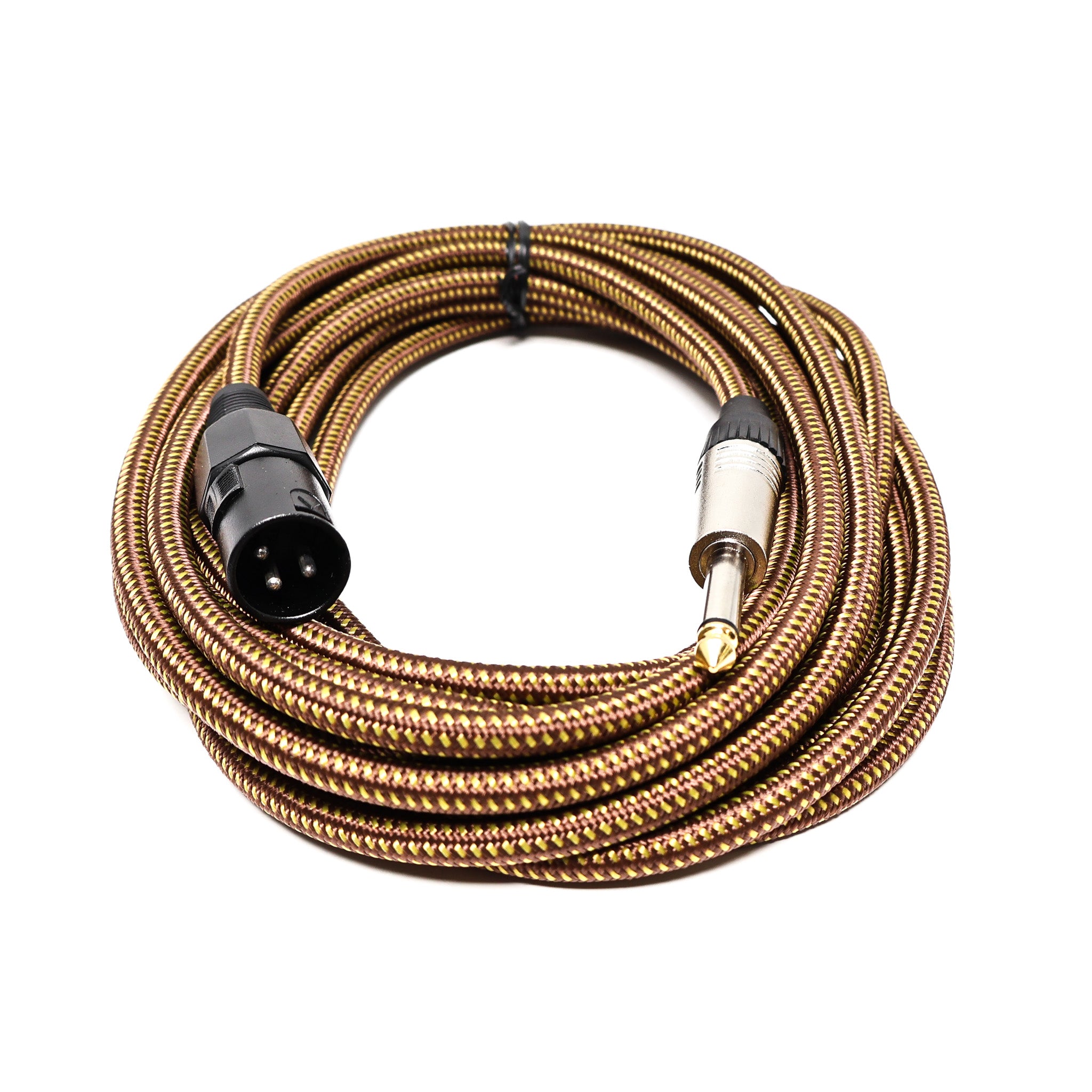 Professional Tweed Instrument Cable XLR Male To Jack - 20 Feet