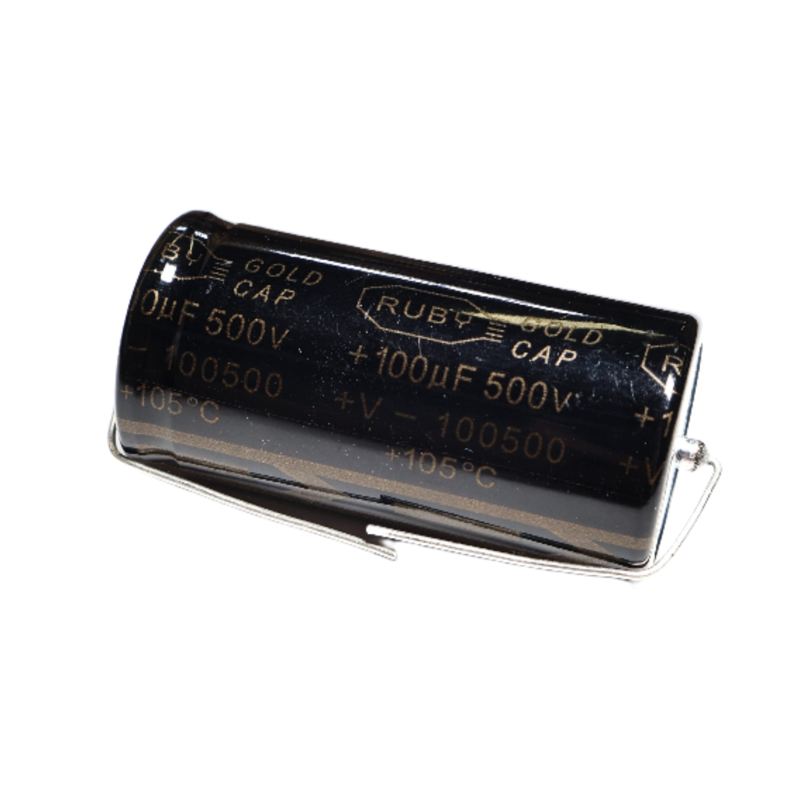 Ruby 100 MFD @ 500V Axial Capacitor