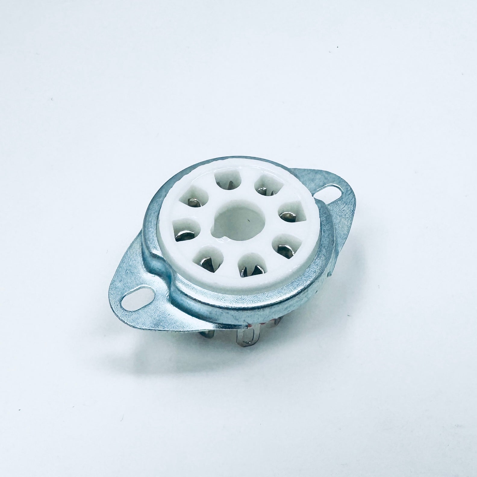 Ceramic 8 Pin Socket W/ Bracket, Ruby Tubes, Ceramic Socket, 8-pin, bracket mount