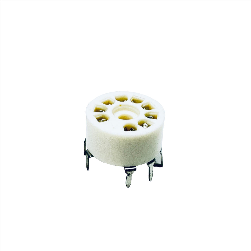 Ceramic 9 Pin PC Mount Phenolic Socket - TUS9PC1 | Vacuum Tu