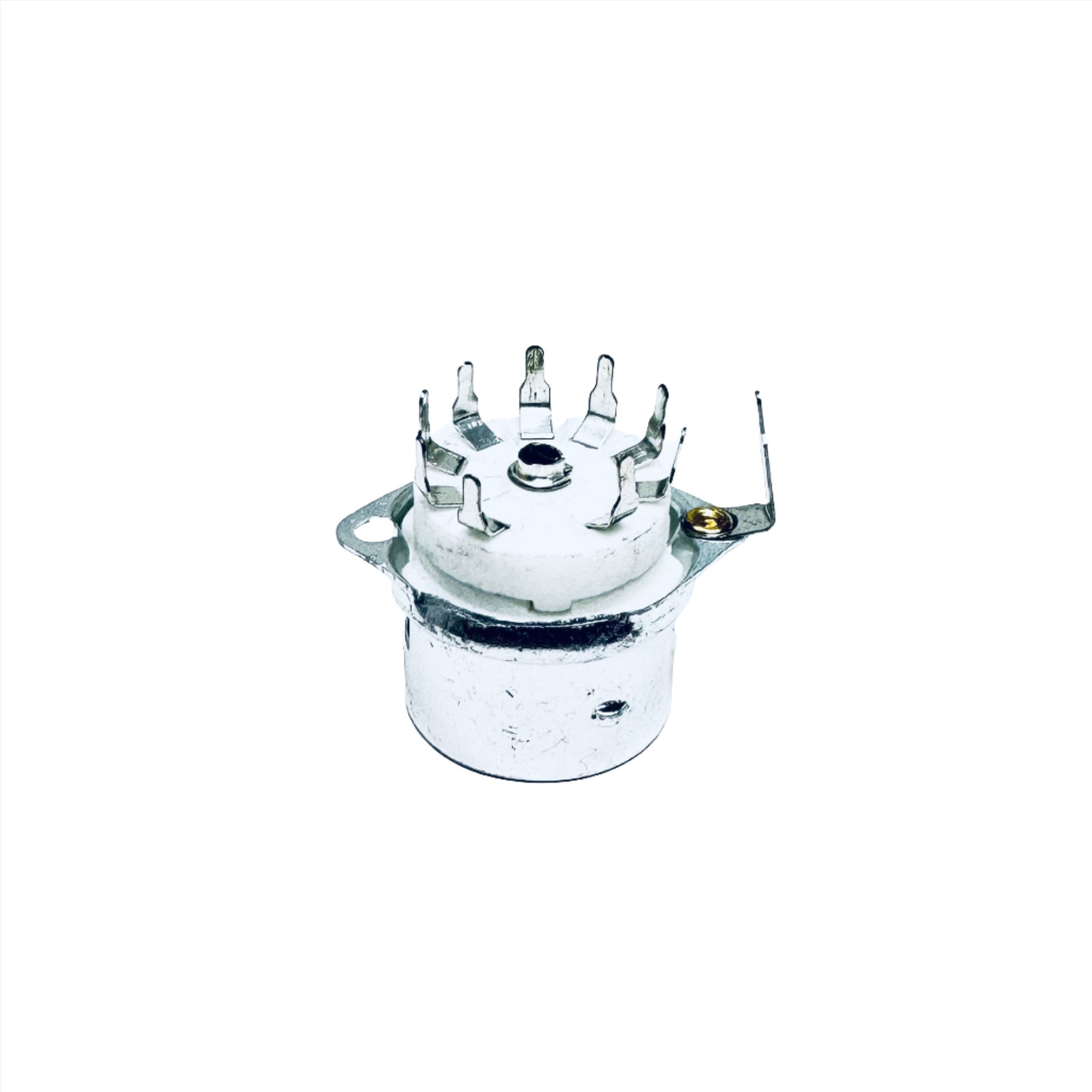Ceramic 9 Pin Socket W/ Shield Base -TUS9PC7, ruby sockets, amp sockets 