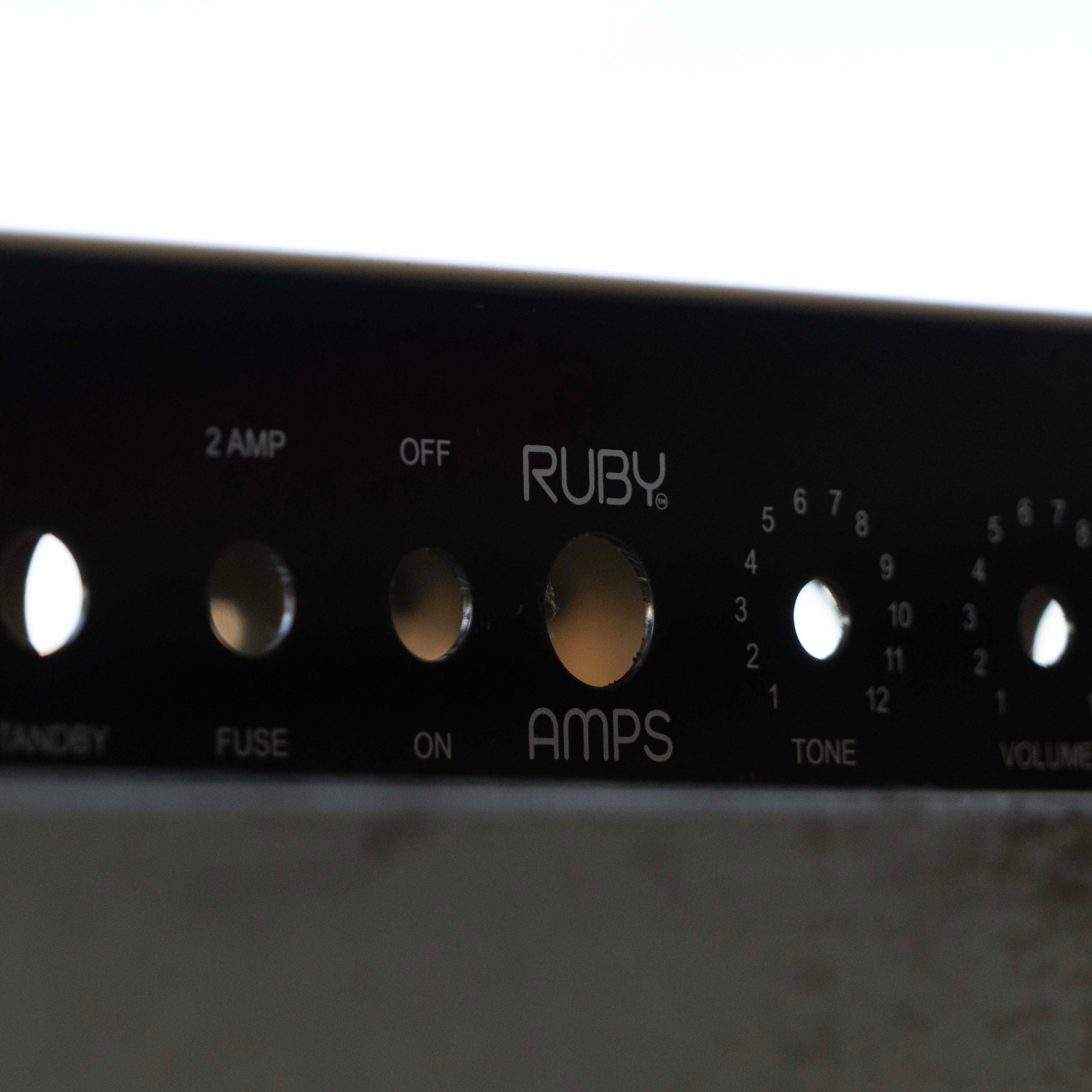 Ruby 5E3 Style Guitar Chassis - White Print