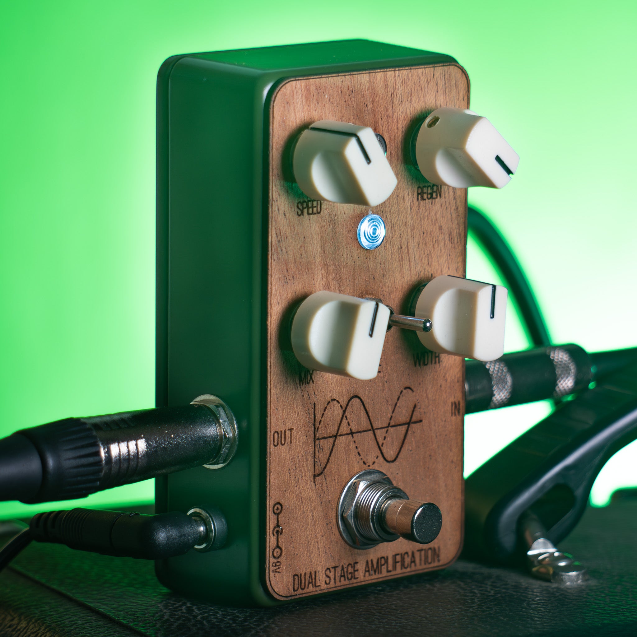 The Phaser Dual Stage Amplification Guitar Pedal