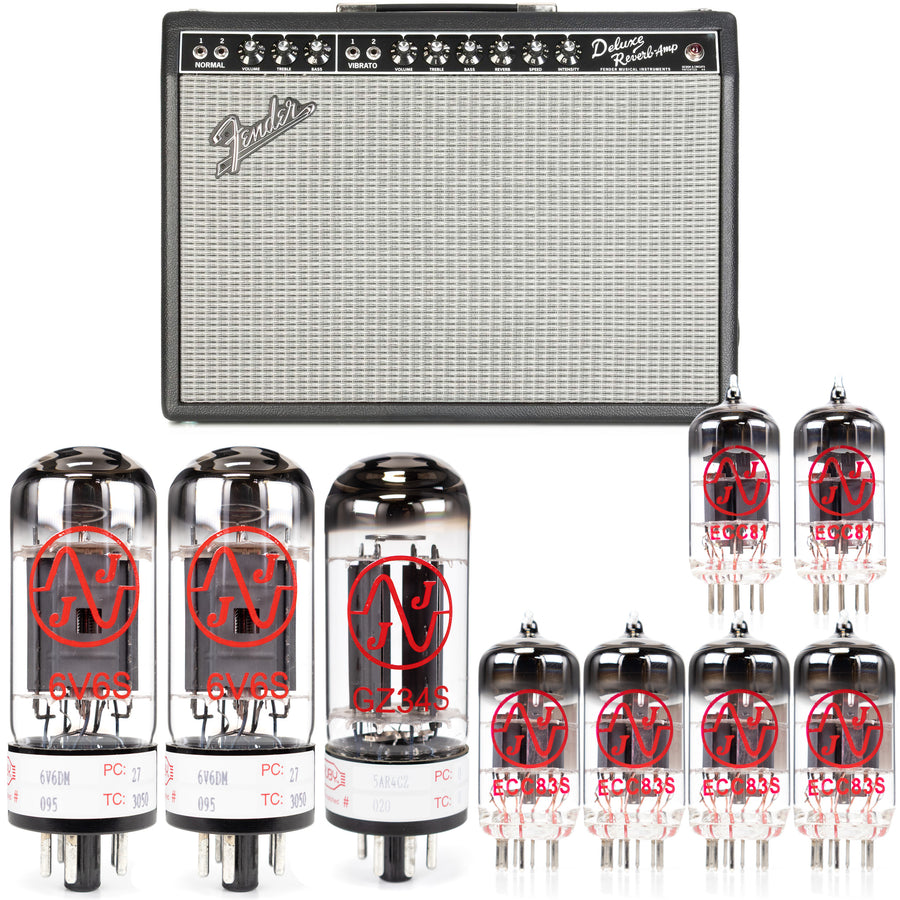 Fender Deluxe Reverb Tube Kit For Black Panel