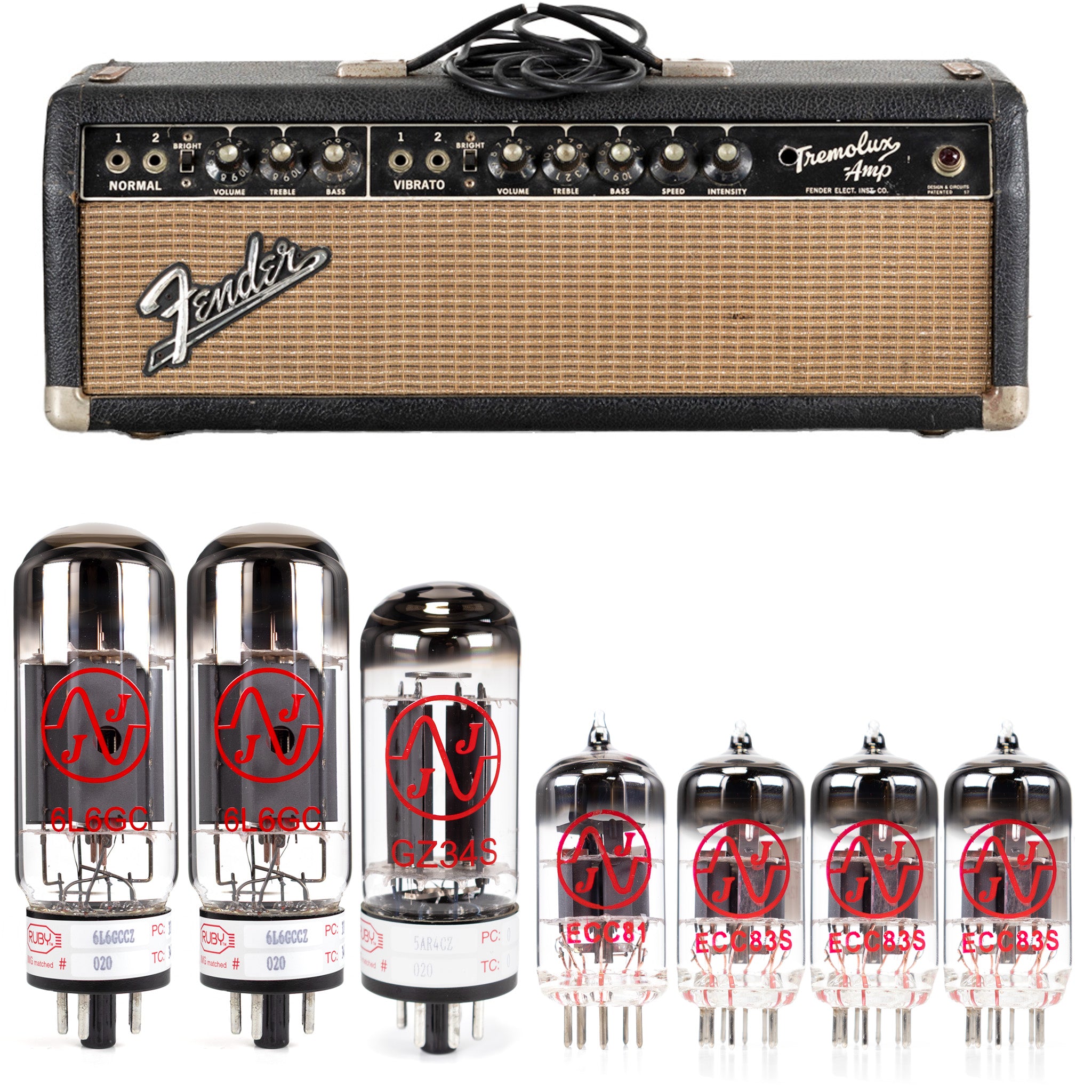 Fender Tremolux Blackface Tube Kit