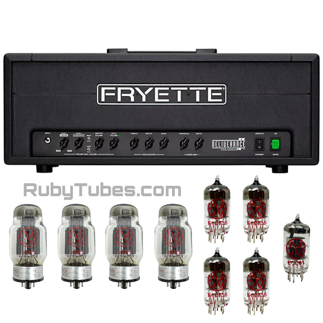  Amplifier, tube kit, Ruby Tubes, Vacuum Tubes, Preamp tubes, Power Tubes,Fryette, Amplifier, Fryette D120 Series II 120W, JJ Electronics, JJ, KT88, 12AT7, ECC81, 12AX7, ECC83S