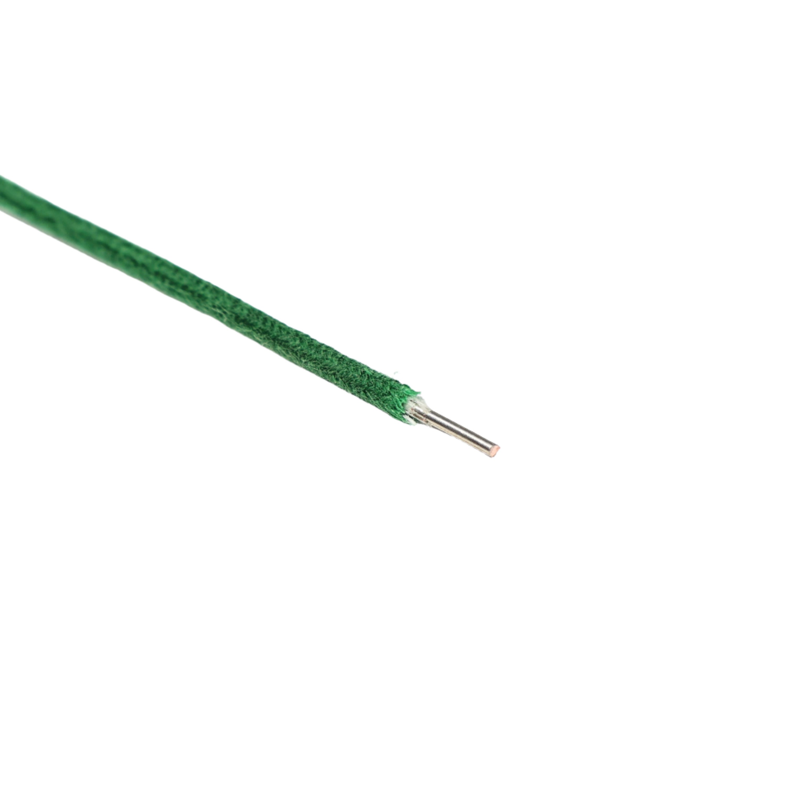 Green Cloth Gavitt Wire 18AWG Solid Core