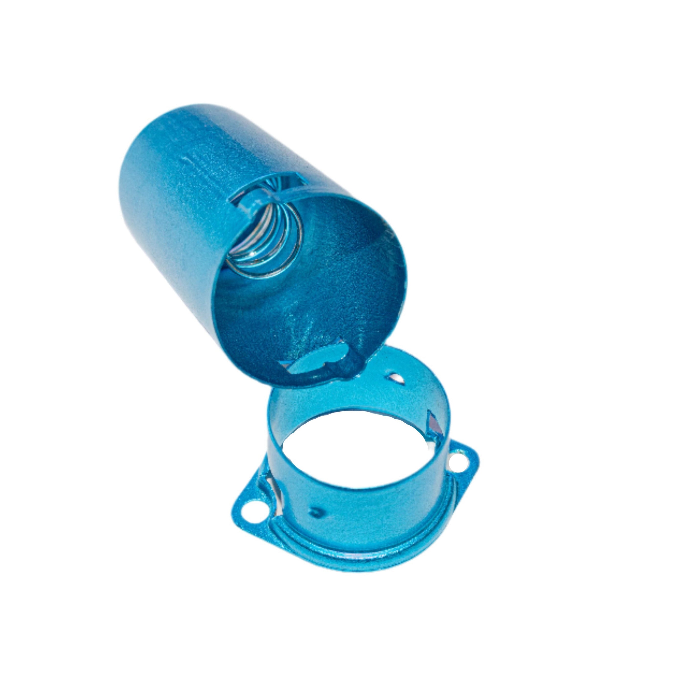 Blue Aluminum Tube Shield - 55mm Tall