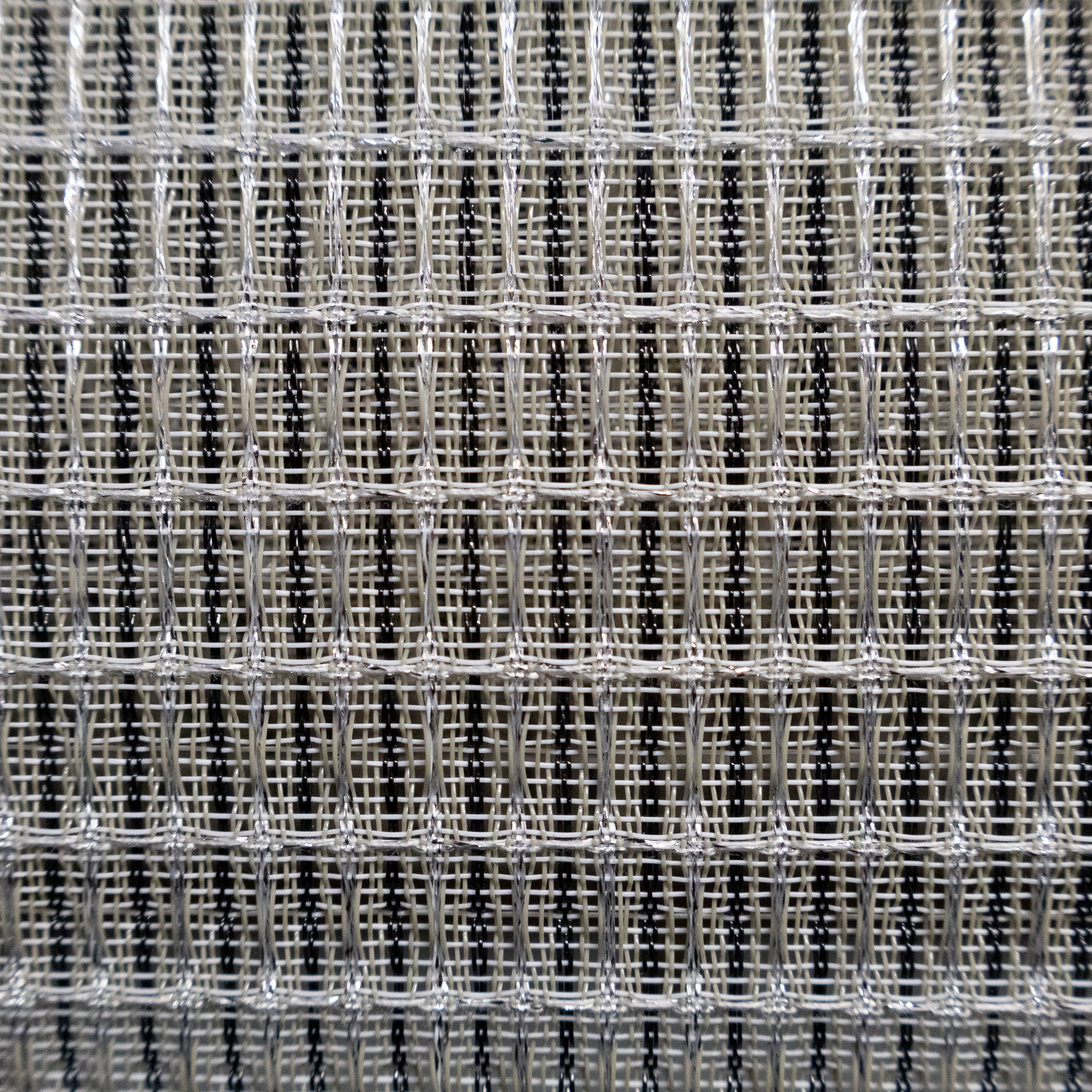 Black-White-Silver Fender Grill Cloth 72" Wide