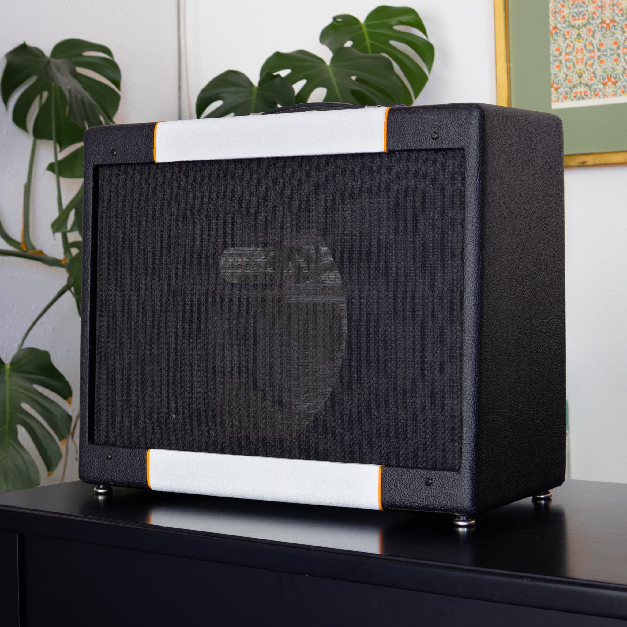 Black & White Narrow Panel 5E3 Deluxe Amplifier Cabinet