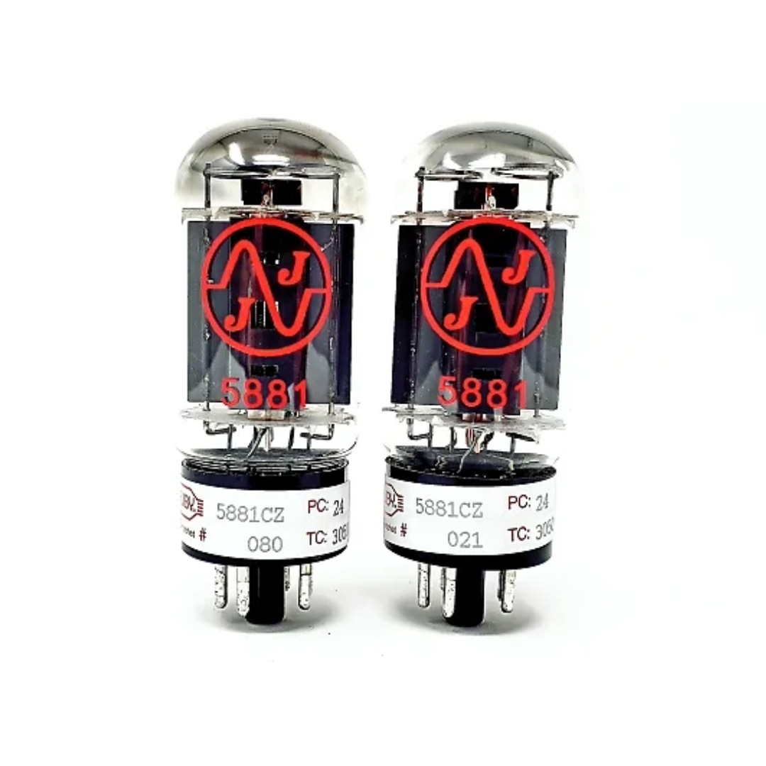 JJ 5881 power tube, Ruby Tested tubes,  Tested Matched Pair