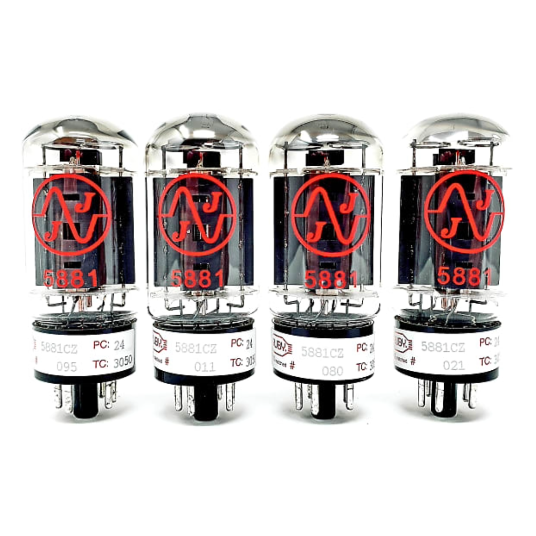 JJ 5881 power tube, Ruby Tested tubes, Tested Matched Quad