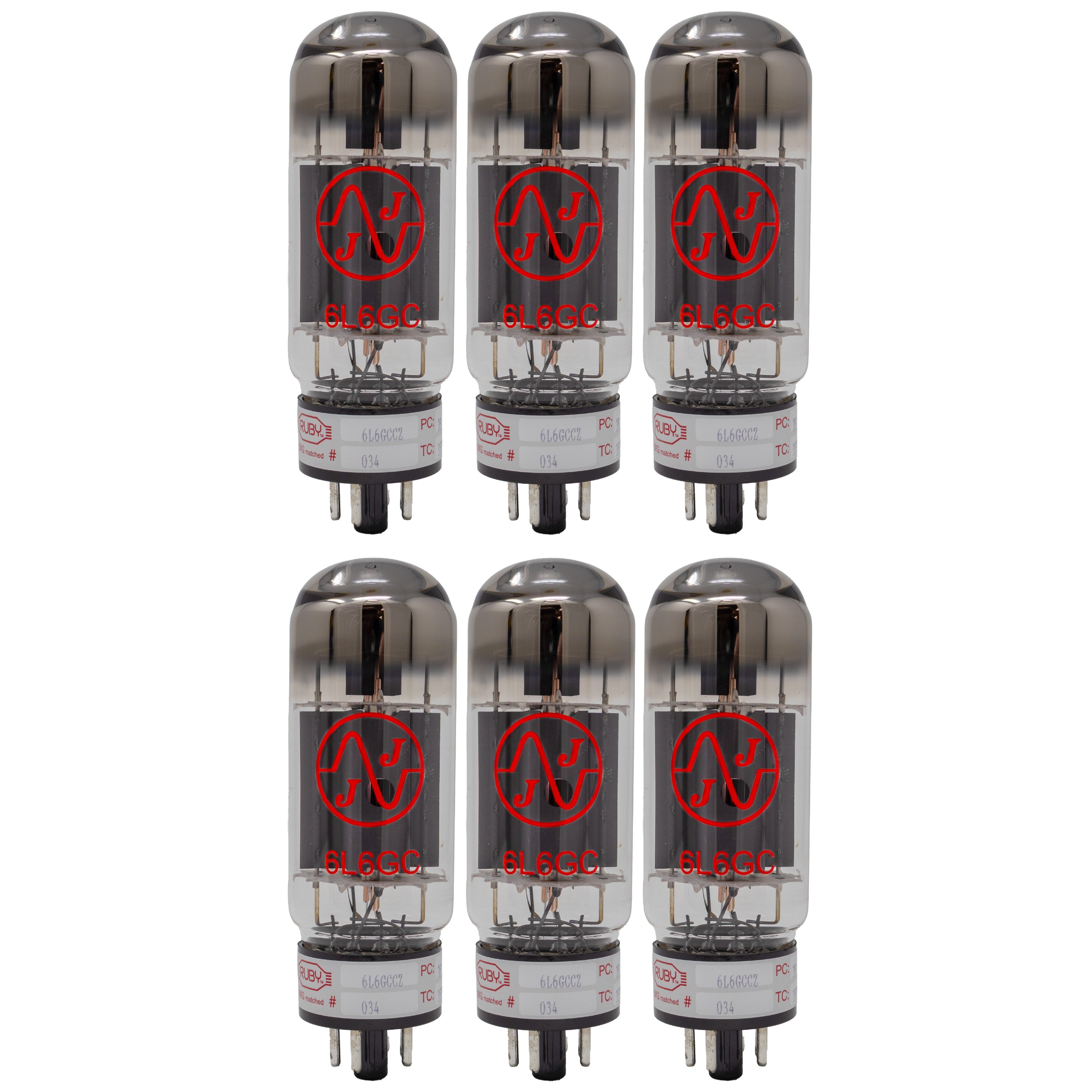 JJ 6L6 Matched Power Vacuum Tubes