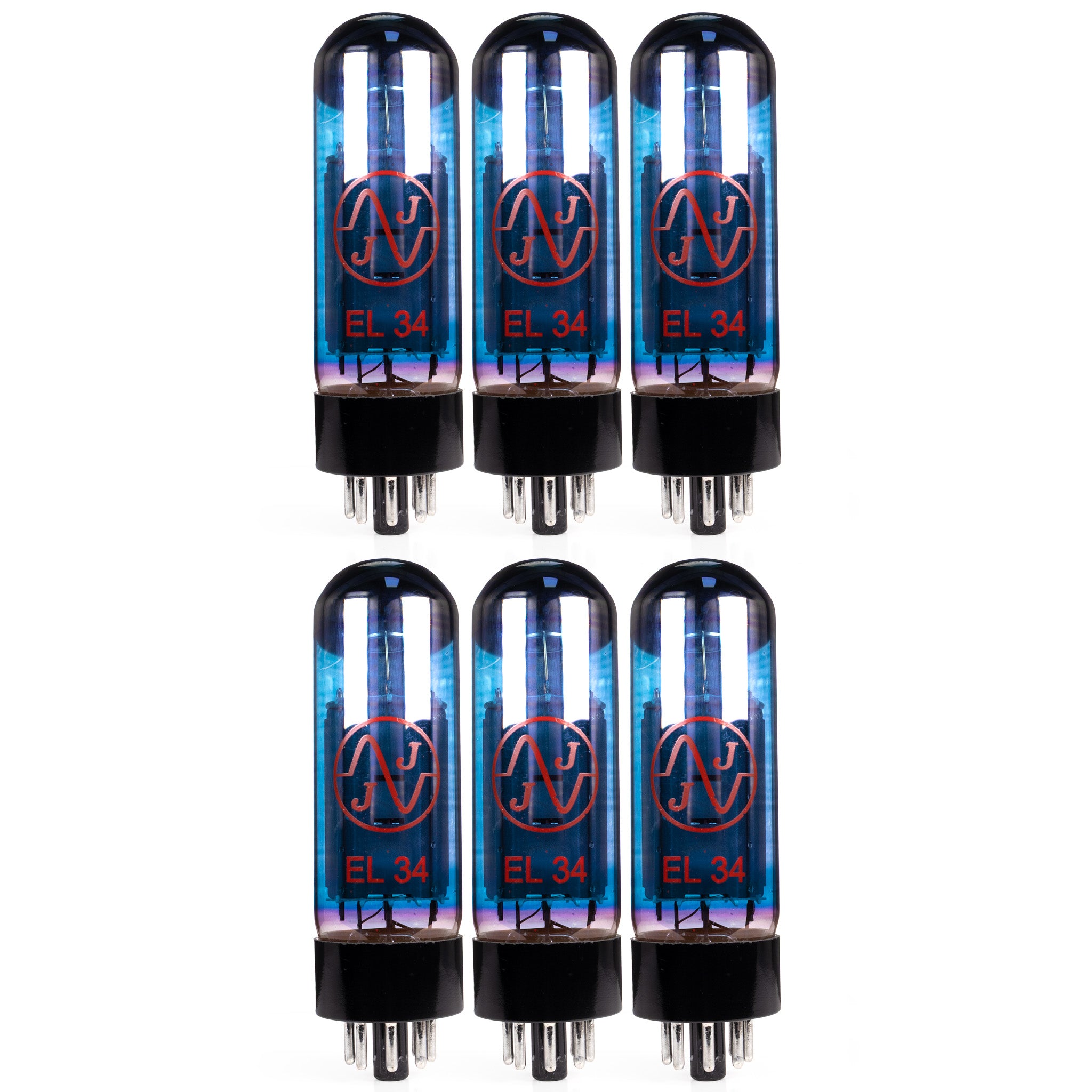 JJ electronic E34Lブルーガラス管 2本セット マッチドペア JJ EL34 Blue Glass Power Vacuum Tube | Vacuum Tube Shop