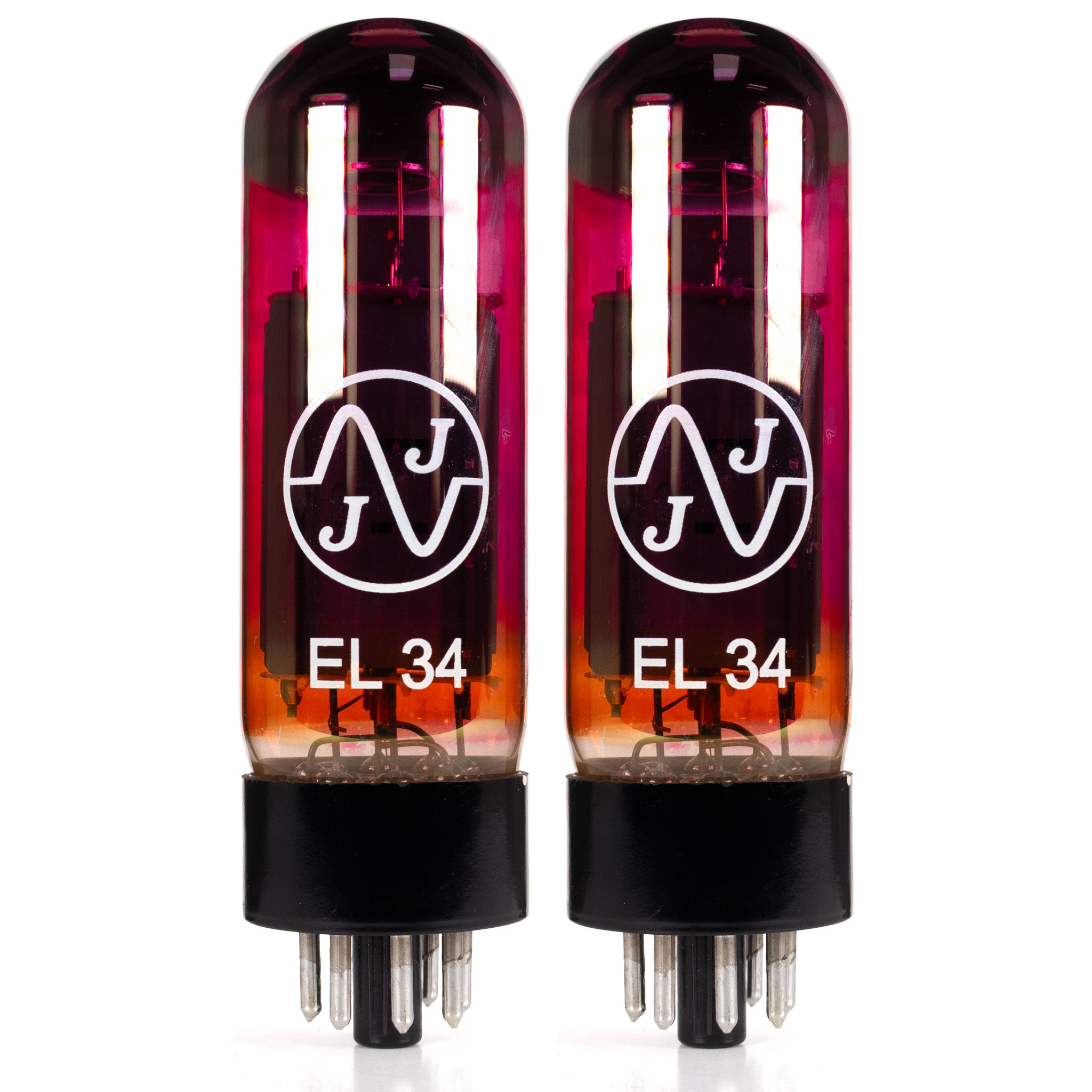 JJ EL34 Red Glass Power Vacuum Tube