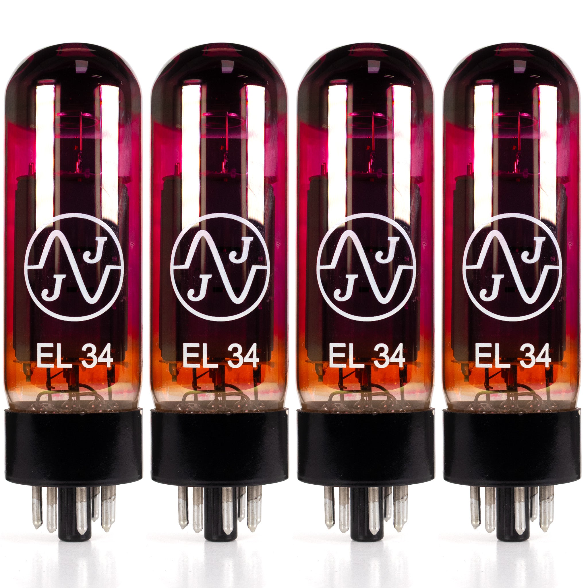 JJ EL34 Red Glass Power Vacuum Tube