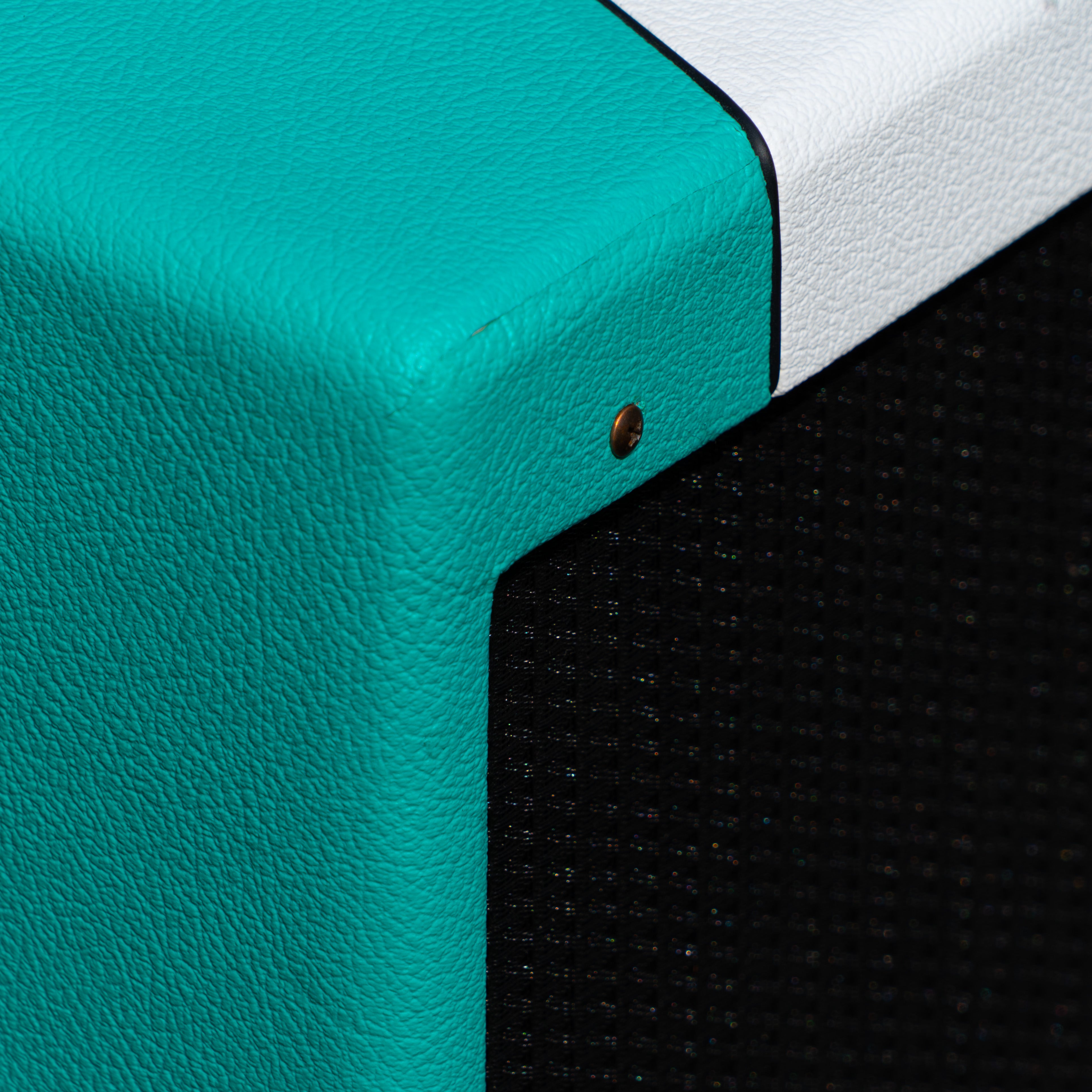 Blue & White Narrow Panel 5E3 Deluxe Amplifier - Cabinet | RUBY Tubes