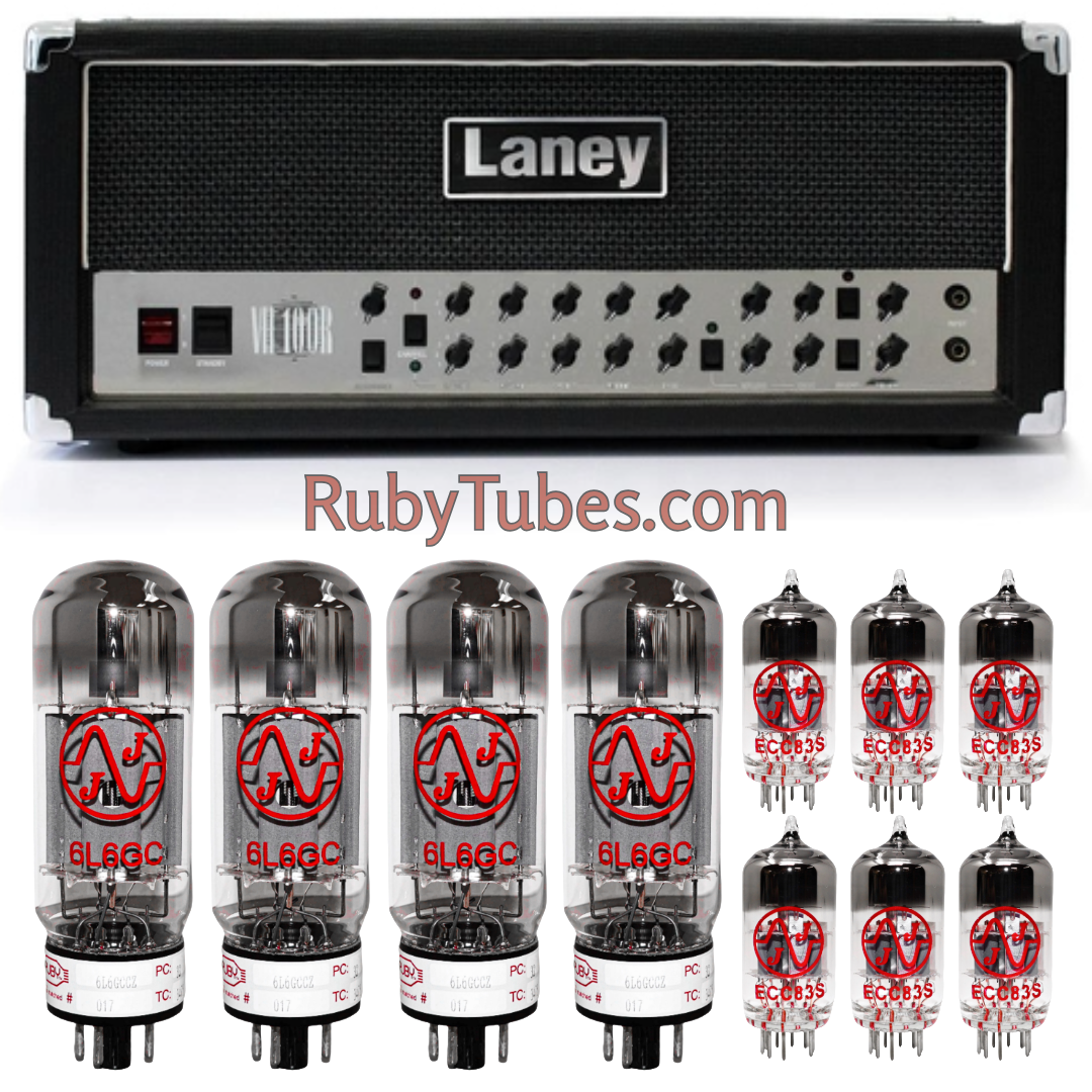 Laney VH100R Vacuum Tube Kit, JJ Electronics, Ruby Tubes, Tested and Matched