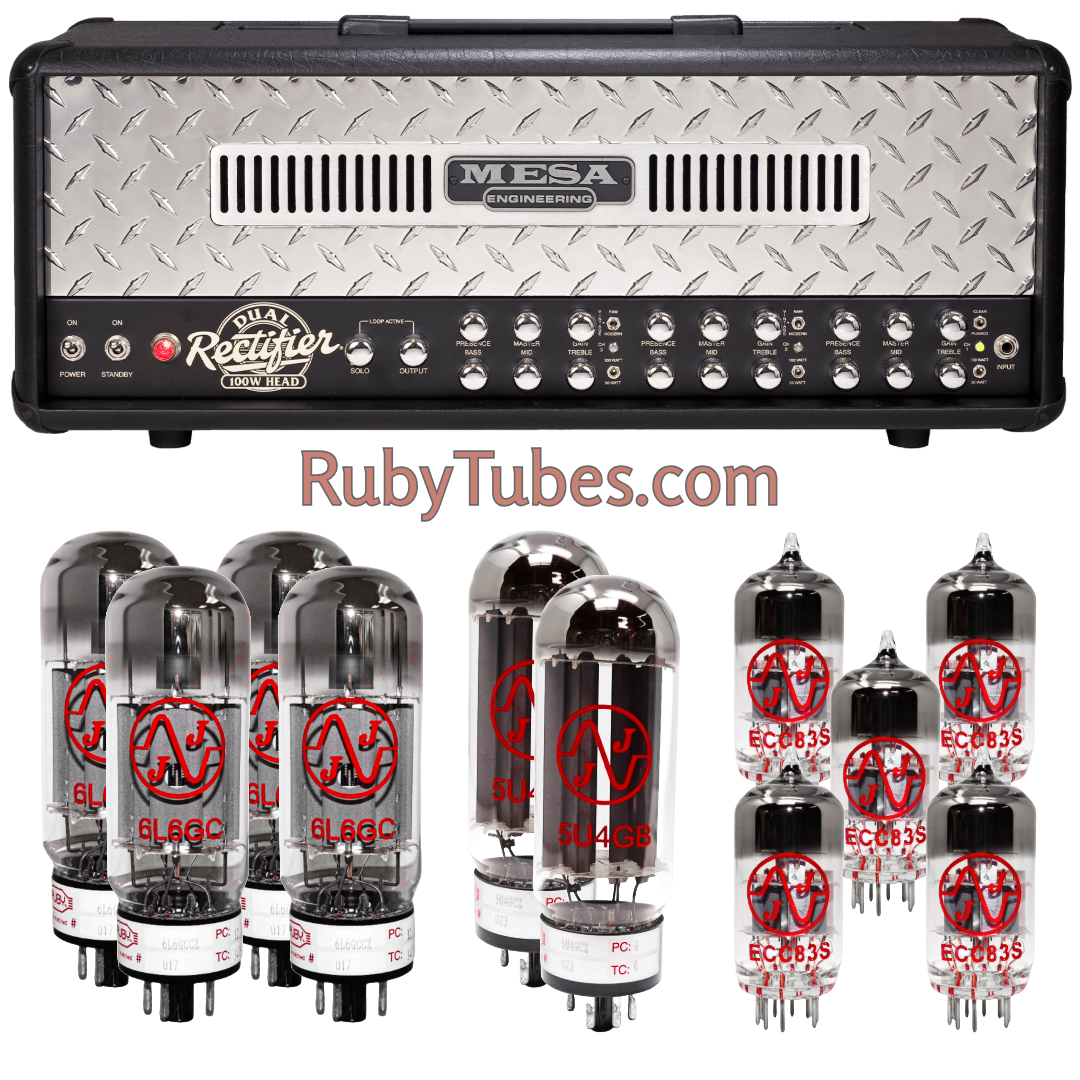 Mesa Boogie Dual Rectifier Tube KitJJ Electronics, Ruby Tubes, Tested and Matched