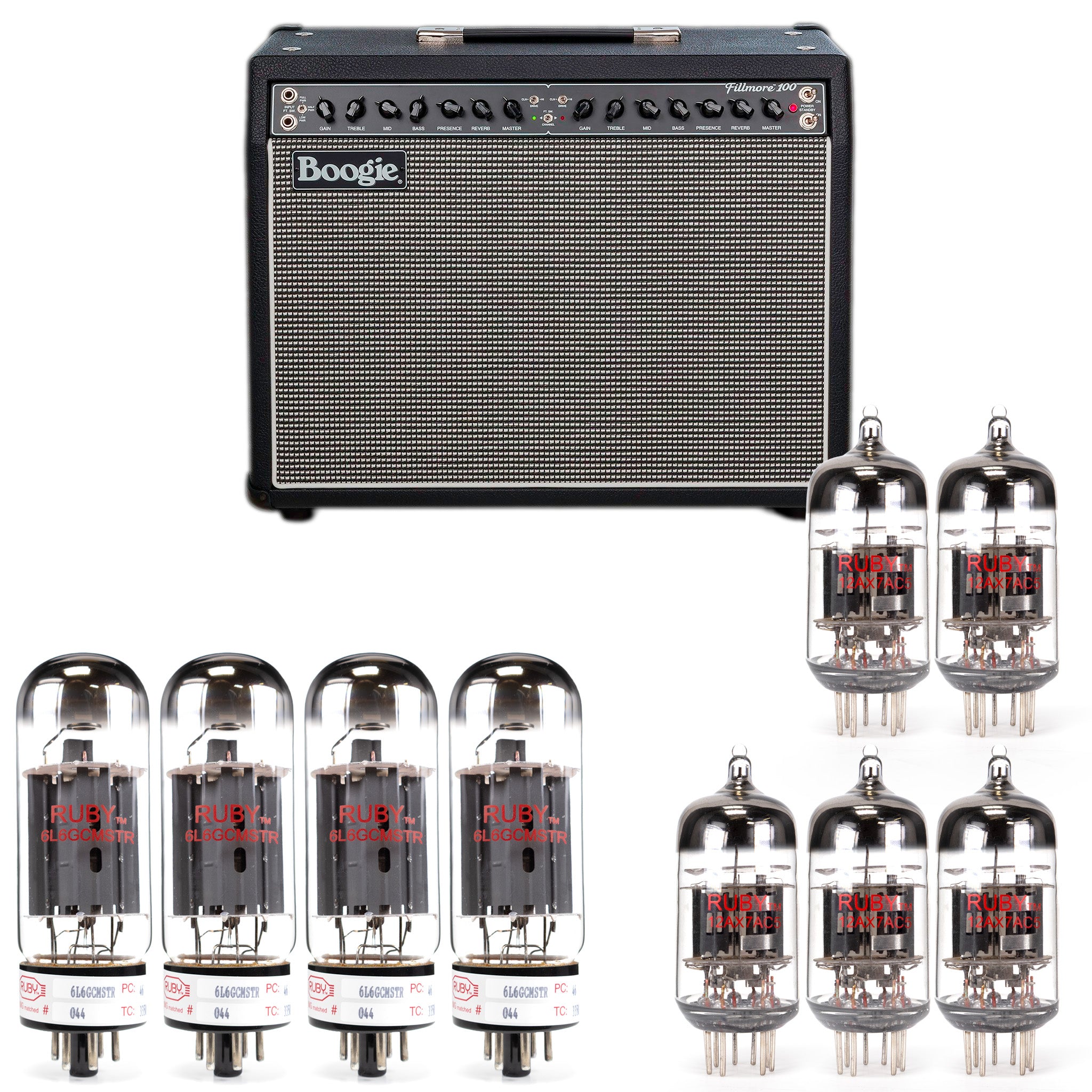 Mesa Boogie Fillmore 100 Tube Kit with RUBY Tubes - High Quality Replacement Kit