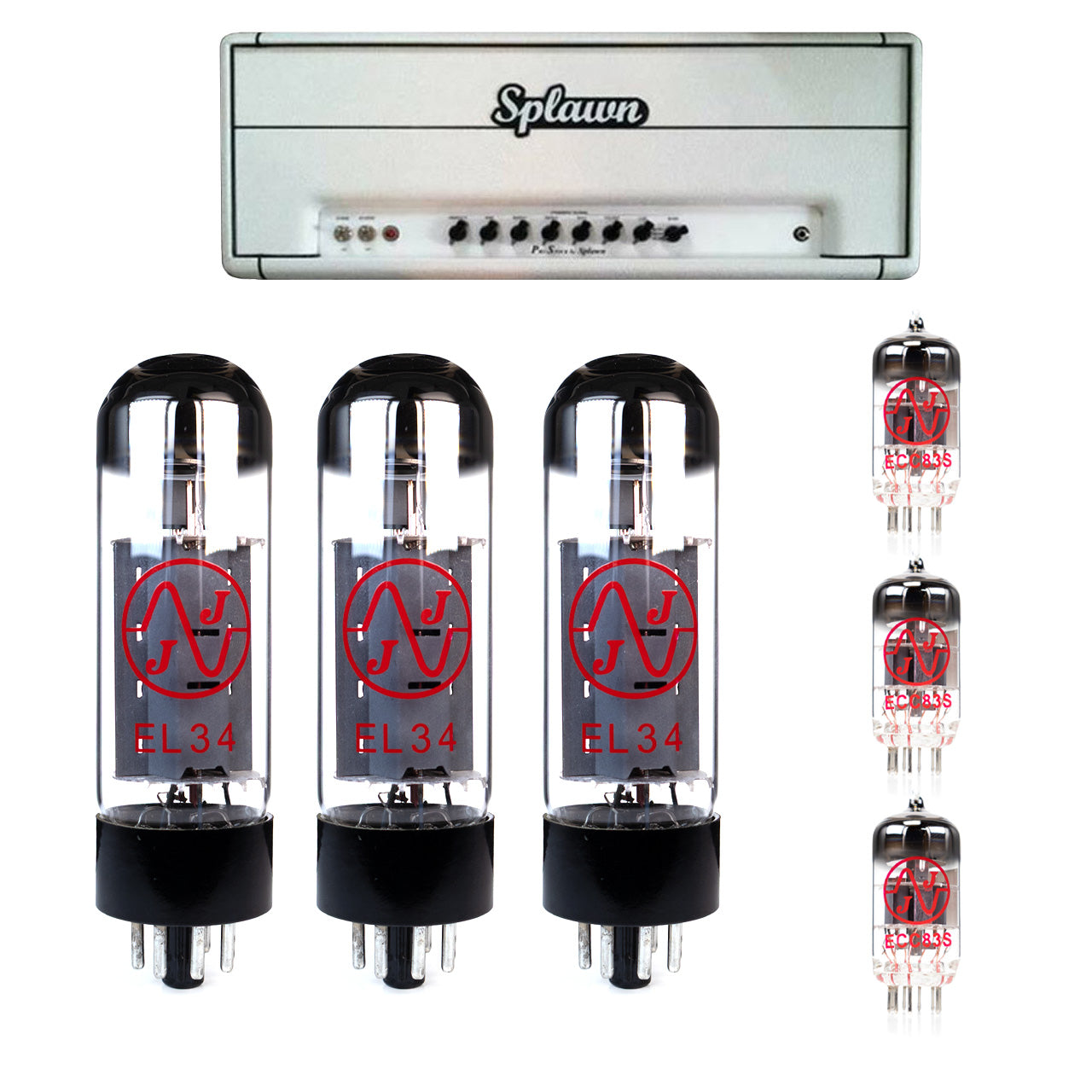 Splawn Pro Stock EL34 100 Tube Kit
