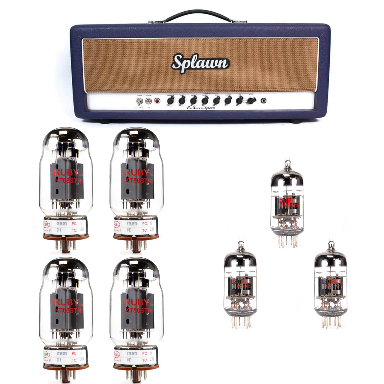 Splawn Pro Stock KT88 100 Tube Kit with RUBY Tubes - High Quality Replacement Kit
