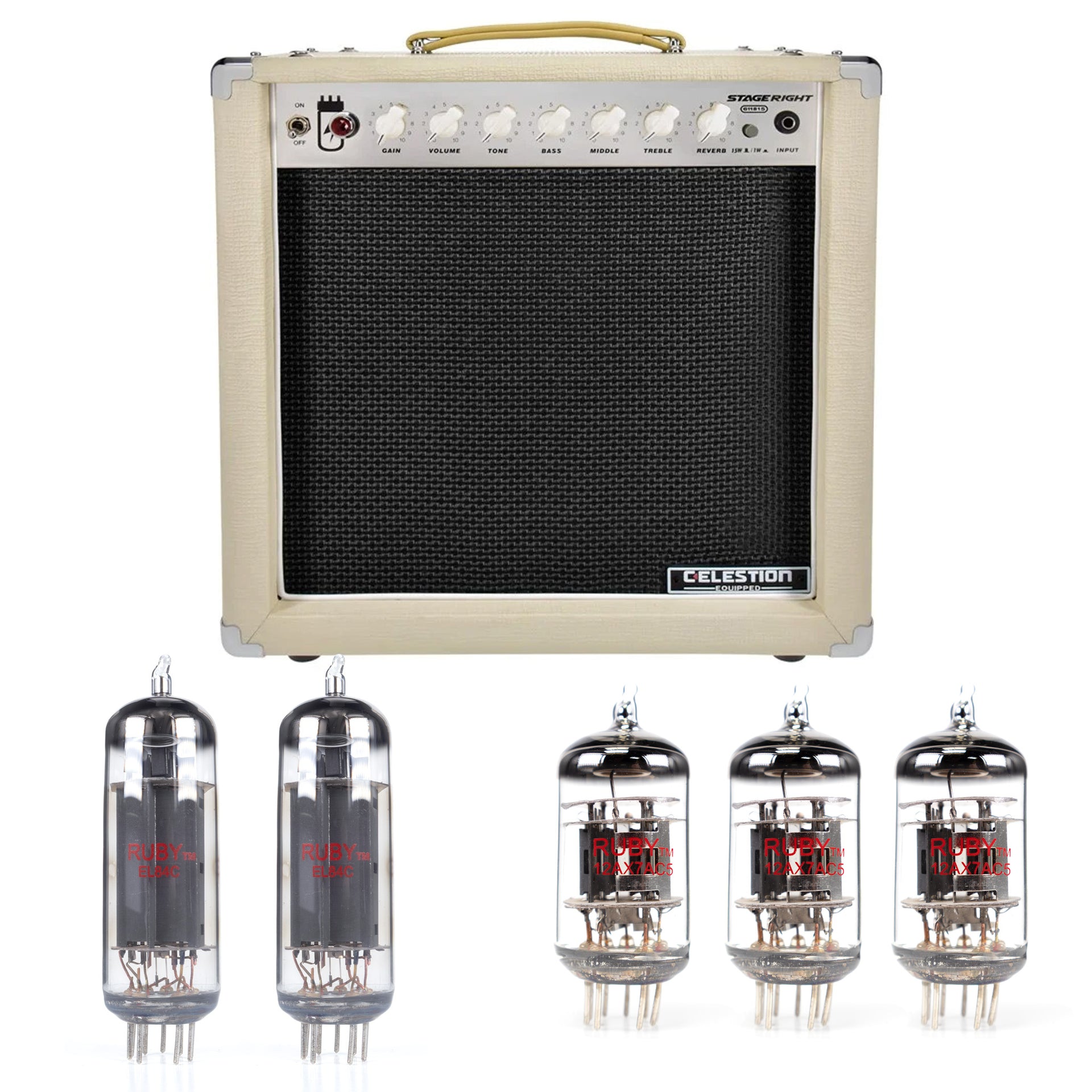 monoprice 50-watt stereo hybrid tube amplifier Monoprice Stage Right Tube Kit