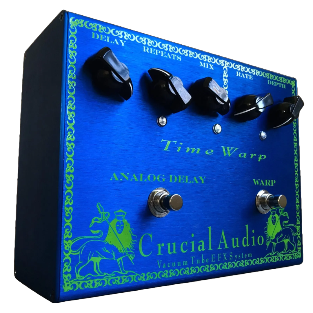 Time Warp – Vacuum Tube Analog Delay with Warp Modulation, Crucial Audio, Vaccum tube pedal, ruby tubes