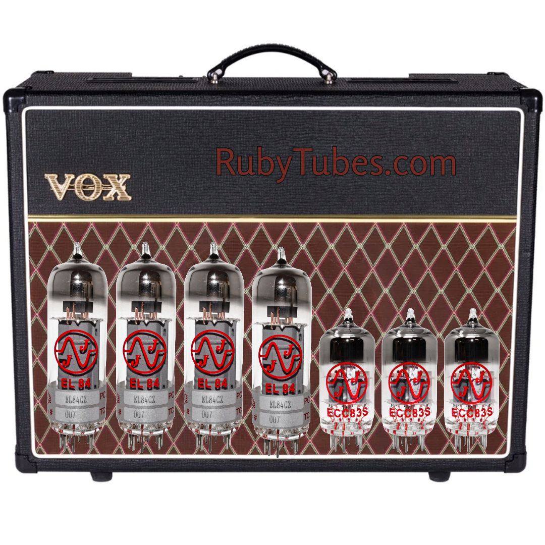 VOX AC30 Tube Kit, JJ Electronics, Ruby Tubes, Tested and Matched