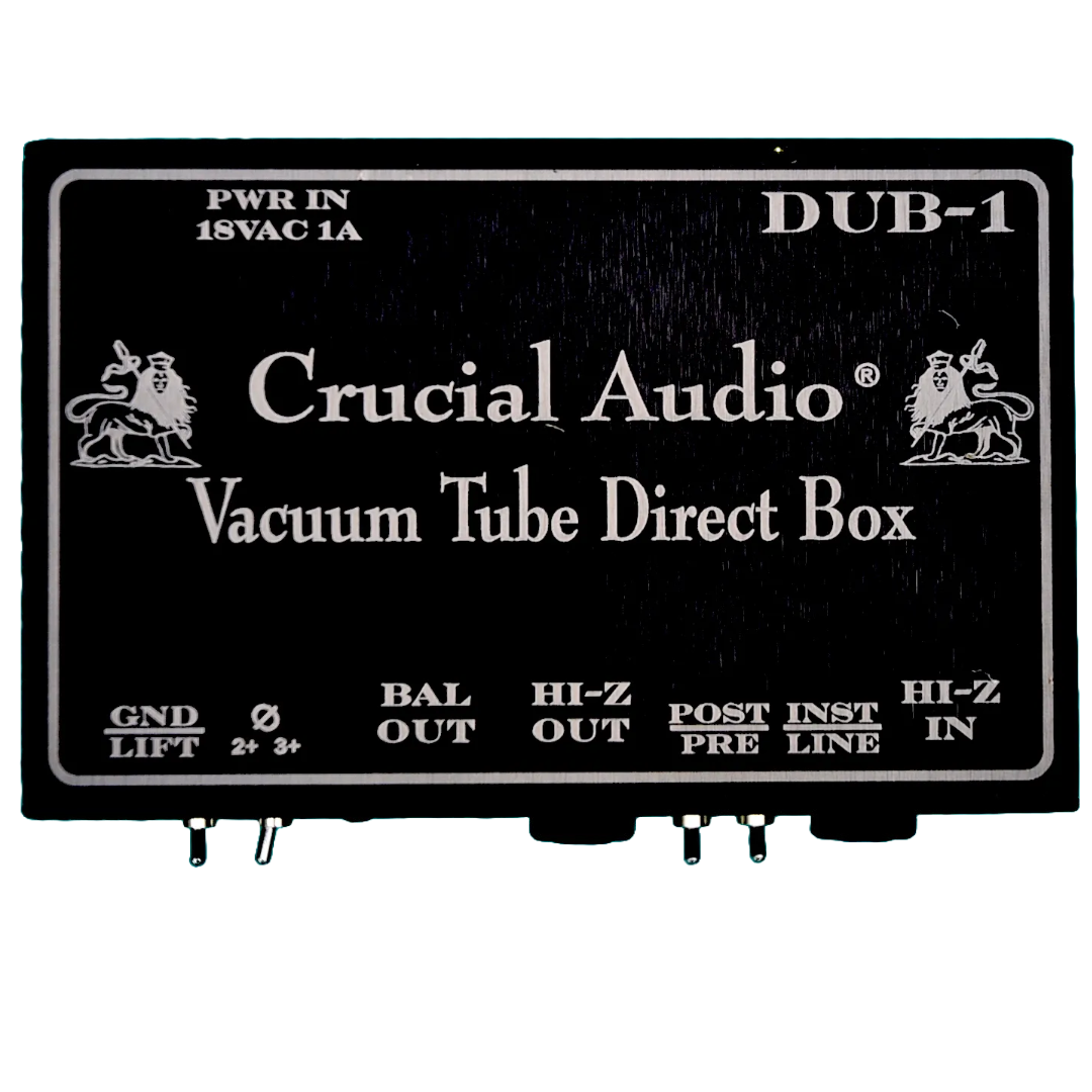 Crucial Audio, Vacuum Tube Direct Box Recording Interface DUB-1, pedal, ruby tubes, vacuum tubes