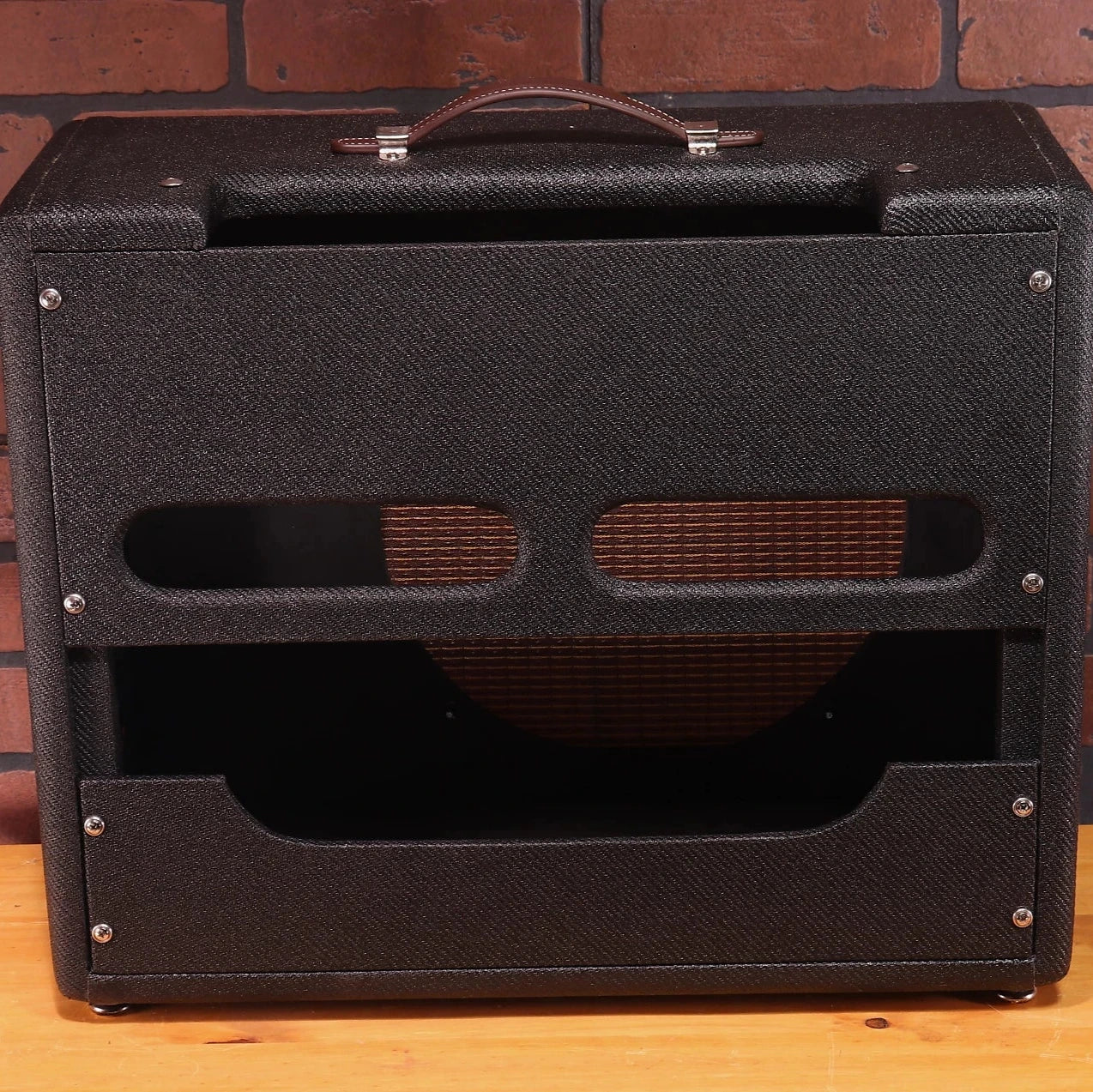 Black Tweed Narrow Panel 5e3 Deluxe/1x12 Cabinet /Nitro Lacquer.