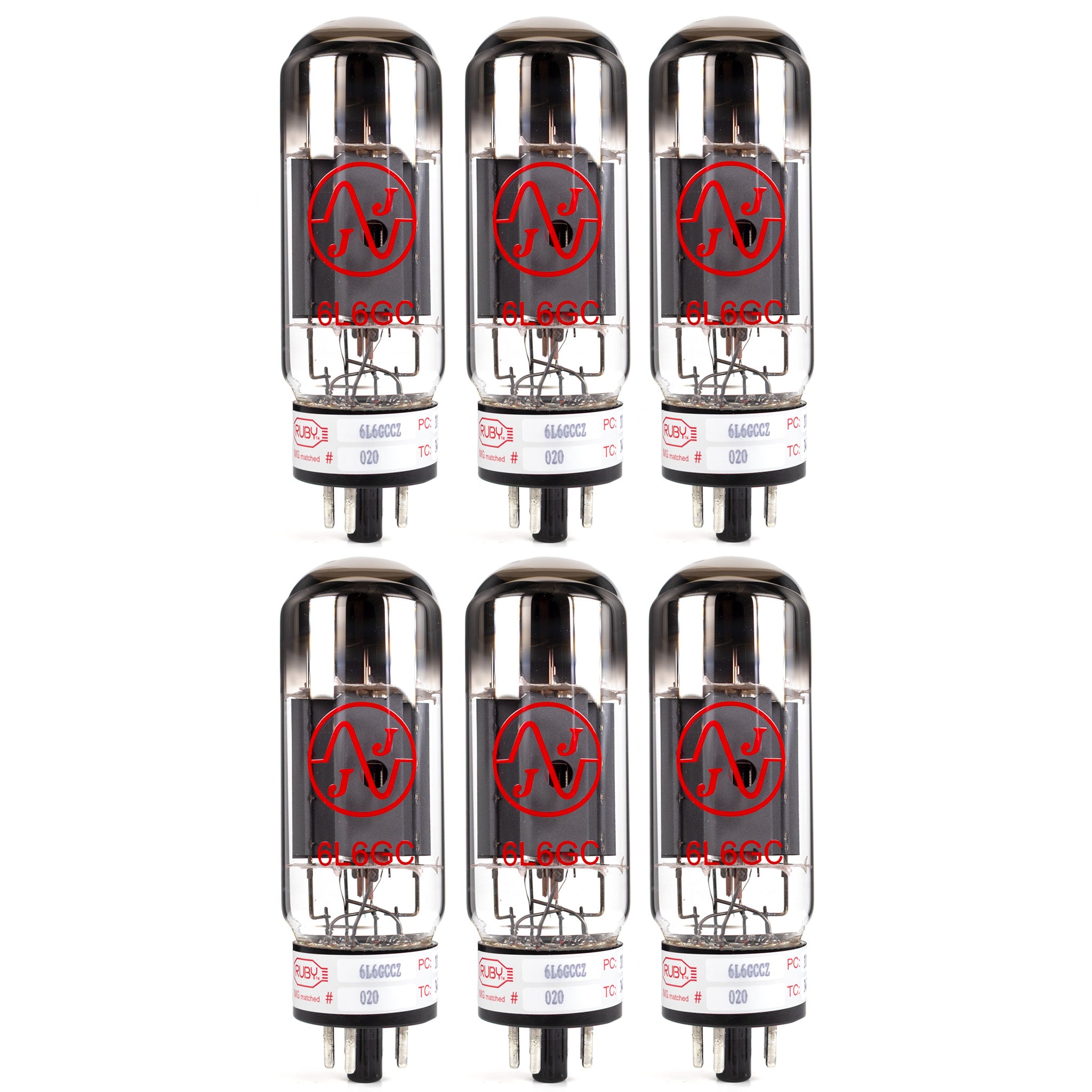 JJ 6L6 Matched Power Vacuum Tubes